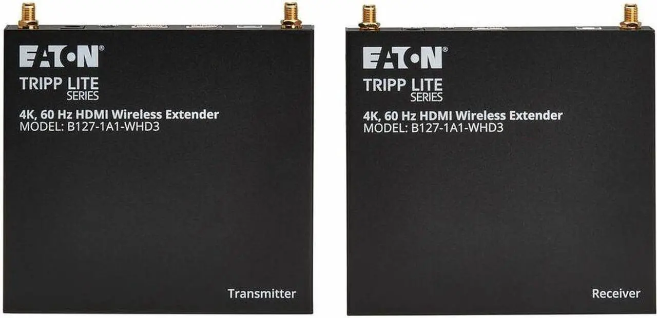 Alt view image 6 of 15 - Eaton Tripp Lite Series HDMI over Wireless Extender Kit w IR, 4K 60 Hz, Wireless HDMI, Switchable Channel, Up to 164 ft. (50 m) - 164.04 ft Range - 1 x HDMI In - 2 x HDMI Out - 1 - 1 - 1080p, 720p - 4