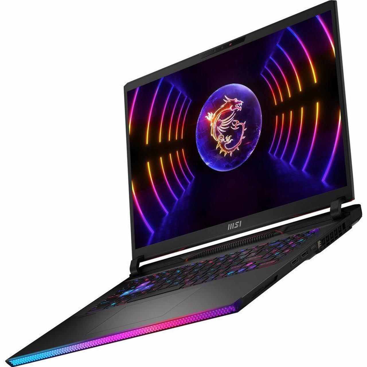 Alt view image 6 of 9 - MSI Raider GE78 HX 17" 240Hz Gaming Laptop, Intel Core i7-14700HX, RTX 4070, 16GB, 1TB + 512GB SSD -Win 11PRO - Powered by Intel's latest 14th generation core i9 and Nvidia RTX4070 graphics