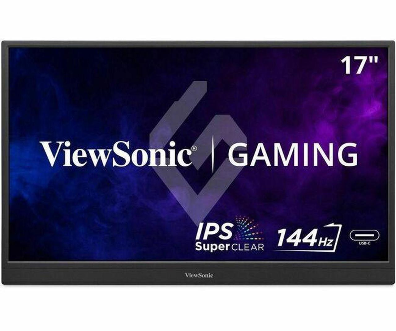 Alt view image 8 of 14 - ViewSonic VX1754 17 Inch 1080p IPS Portable Gaming Monitor with 144Hz, AMD FreeSync,2 Way Powered 60W USB C, Mini HDMI, and Built-in Stand with Protective Cover