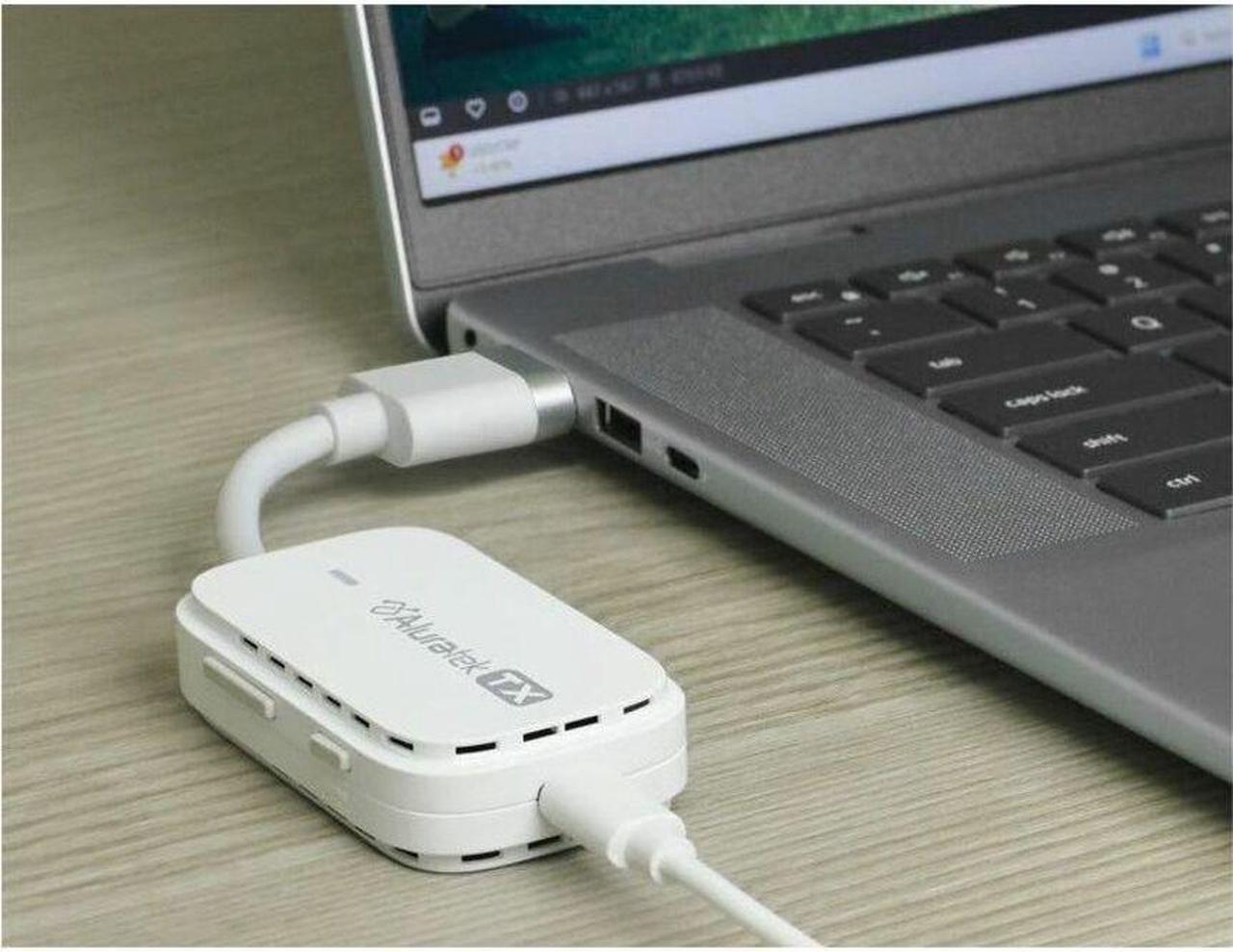 Alt view image 4 of 8 - Aluratek Streamcast Pro Wireless HDMI Streaming Kit - 100 ft Range - 2 x USB - 1 x HDMI In - 1 x HDMI Out - 1080p - Full HD - Computer, Notebook, HDTV, Streaming Setup, Monitor, Projector, Presentatio