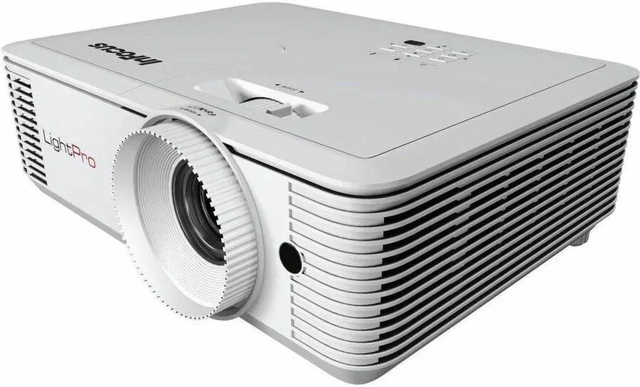 Alt view image 2 of 9 - InFocus Genesis IN0004SL 3D Standard Throw DLP Projector - 4:3 - Portable - 1024 x 768 - Front - 1080p - 15000 Hour Normal Mode - XGA - 30,000:1 - 4000 lm - HDMI - USB - Room, Presentation, Cinema, Ga