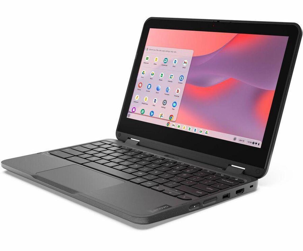 Alt view image 2 of 16 - Lenovo 500e Chromebook Gen 4s 11.6" Touch Screen Intel Processor N100 Intel UHD Graphics 4GB Memory 64GB Storage Chrome OS 83L40000US