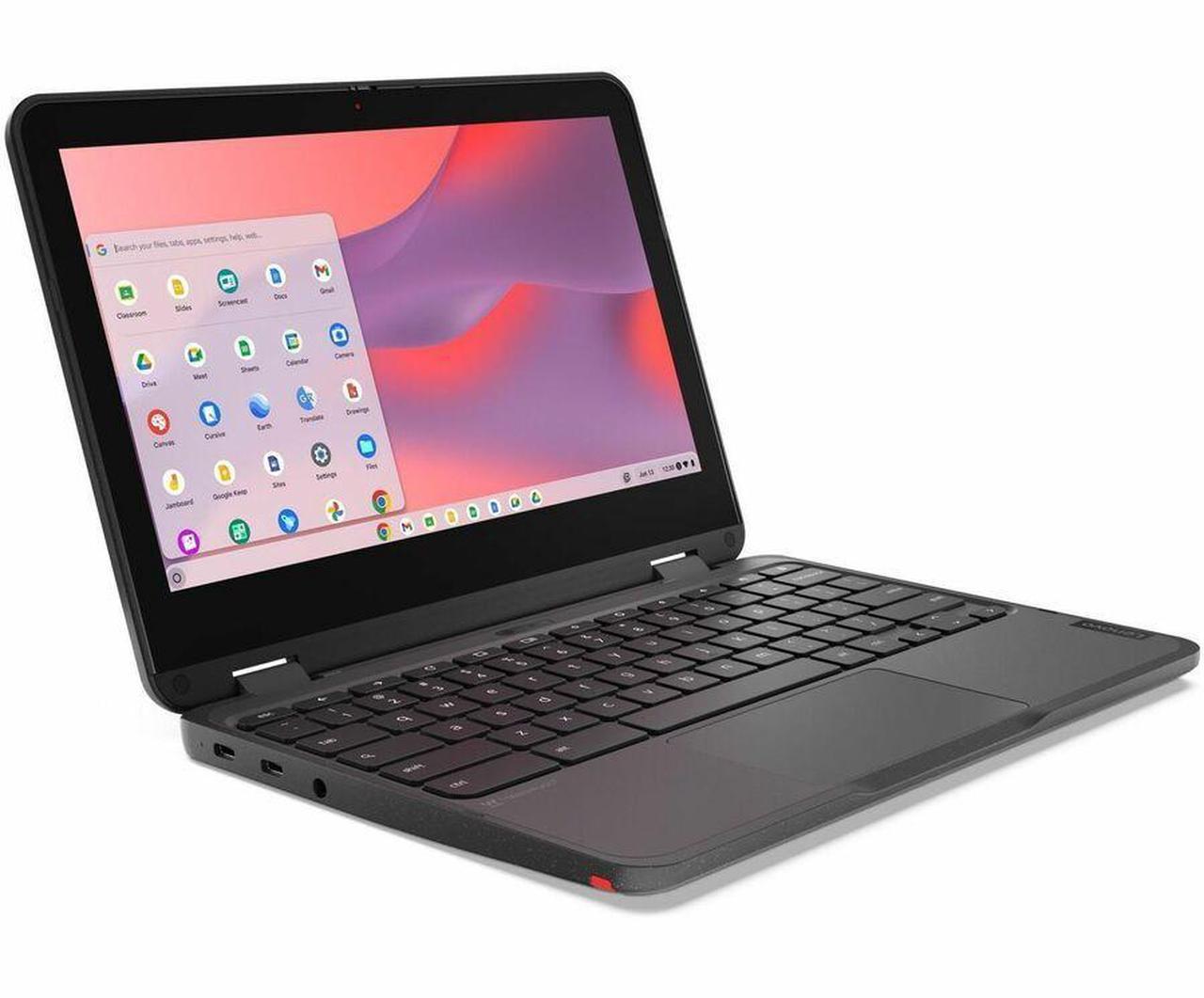 Alt view image 4 of 16 - Lenovo 500e Chromebook Gen 4s 11.6" Touch Screen Intel Processor N100 Intel UHD Graphics 4GB Memory 64GB Storage Chrome OS 83L40000US