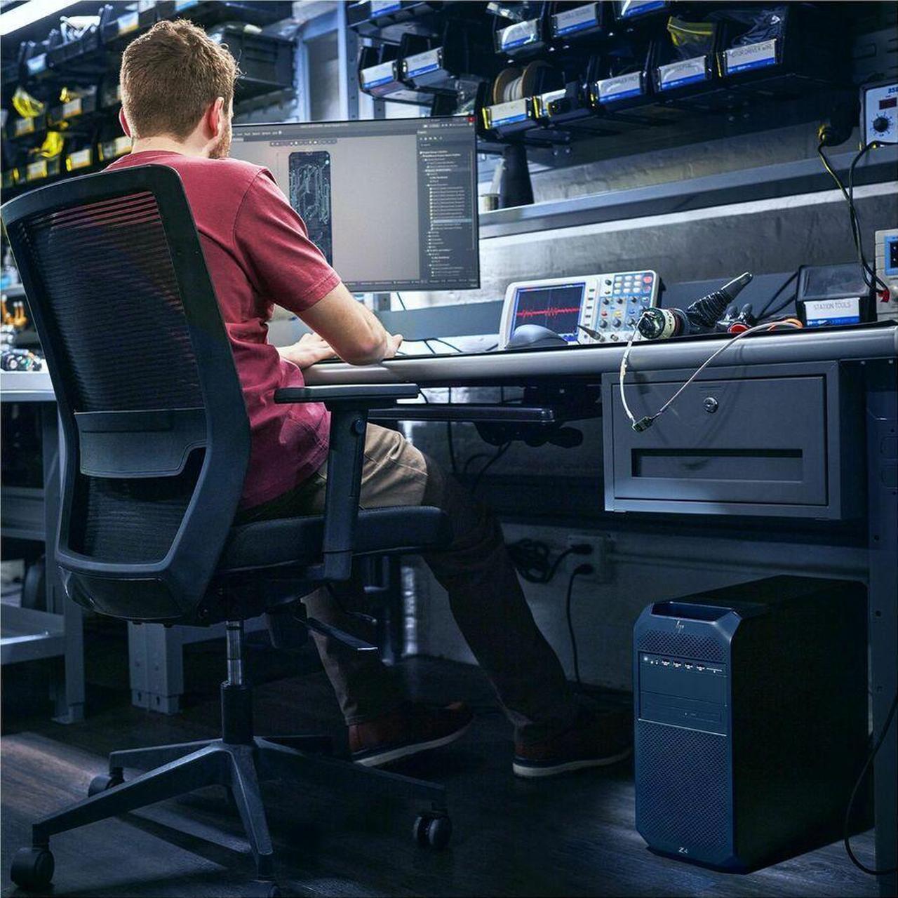 Alt view image 4 of 8 - HP Z4 G5 Workstation - 1 x Intel Xeon w3-2535 - 32 GB - 1 TB SSD - Tower - Black - Intel W790 Chip - Windows 11 Pro - NVIDIA RTX A1000 8 GB Graphics - Serial ATA/600, NVMe Controller - 0, 1, 5, 10 RAI