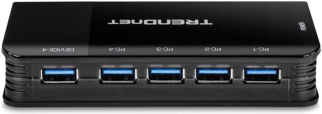 Alt view image 11 of 20 - TRENDnet TK-U404  4 Computer 4-Port USB 3.1 Sharing Switch