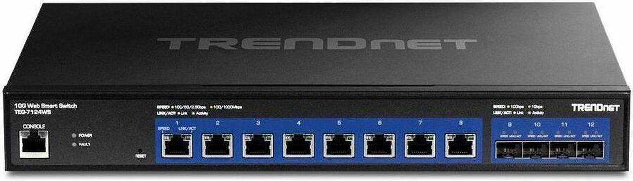 Alt view image 18 of 18 - TRENDnet TEG-7124WS,12-Port 10G Web Smart Switch