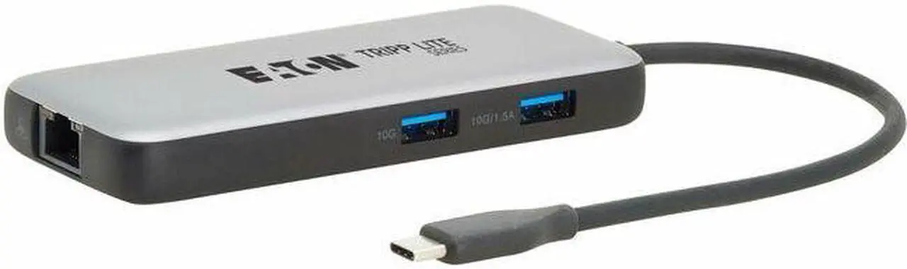 Main image of Eaton Tripp Lite Series USB-C Multiport Adapter - 4K 60 Hz HDMI, USB 3.2 Gen 2 Hub Ports, GbE, 100W PD Charging, HDR, HDCP 2.2 - Charging Capability - USB Type C - 1 Displays Supported - 4K @ 60Hz, 4K