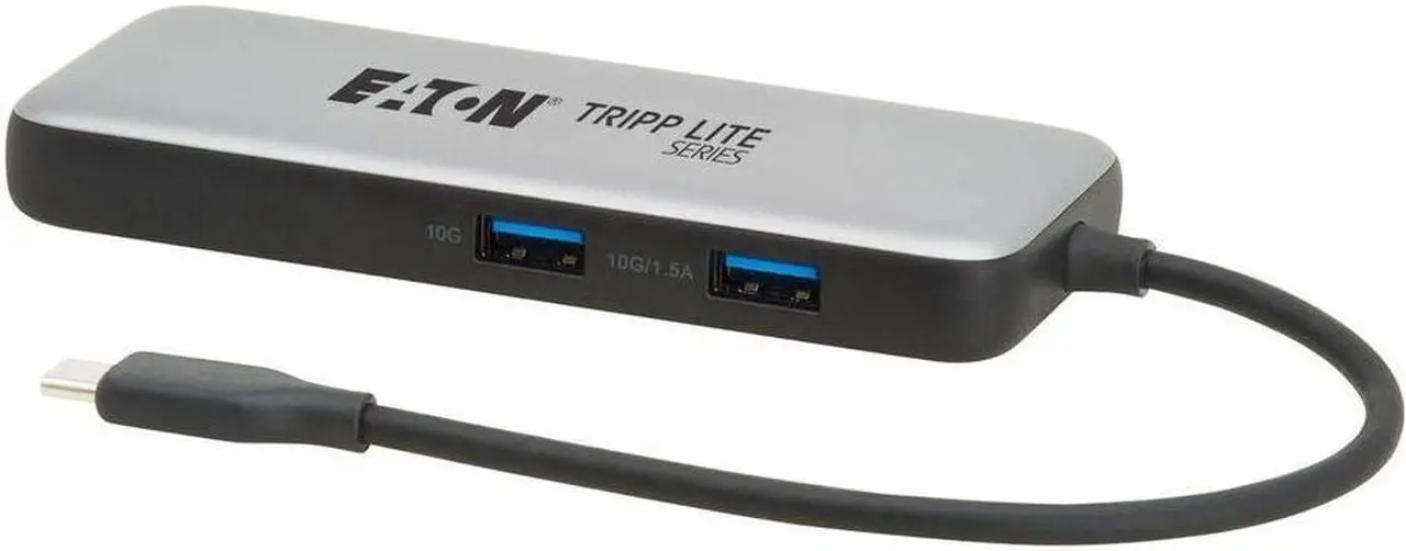 Alt view image 5 of 7 - Eaton Tripp Lite Series USB-C Multiport Adapter - 4K 60 Hz HDMI, USB 3.2 Gen 2 Hub Ports, GbE, 100W PD Charging, HDR, HDCP 2.2 - Charging Capability - USB Type C - 1 Displays Supported - 4K @ 60Hz, 4K