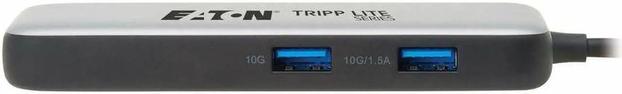 Alt view image 6 of 7 - Eaton Tripp Lite Series USB-C Multiport Adapter - 4K 60 Hz HDMI, USB 3.2 Gen 2 Hub Ports, GbE, 100W PD Charging, HDR, HDCP 2.2 - Charging Capability - USB Type C - 1 Displays Supported - 4K @ 60Hz, 4K