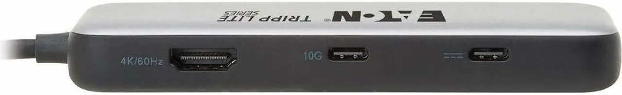 Alt view image 7 of 7 - Eaton Tripp Lite Series USB-C Multiport Adapter - 4K 60 Hz HDMI, USB 3.2 Gen 2 Hub Ports, GbE, 100W PD Charging, HDR, HDCP 2.2 - Charging Capability - USB Type C - 1 Displays Supported - 4K @ 60Hz, 4K
