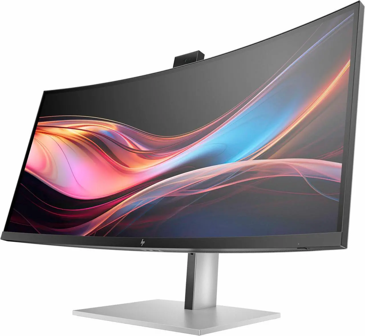 Alt view image 5 of 11 - HP 734pm 34" Class Webcam UW-QHD Curved Screen LED Monitor - 21:9 - 34" Viewable - In-plane Switching (IPS) Black Technology - Edge LED Backlight - 3440 x 1440 - FreeSync Premium - 400 Nit -
