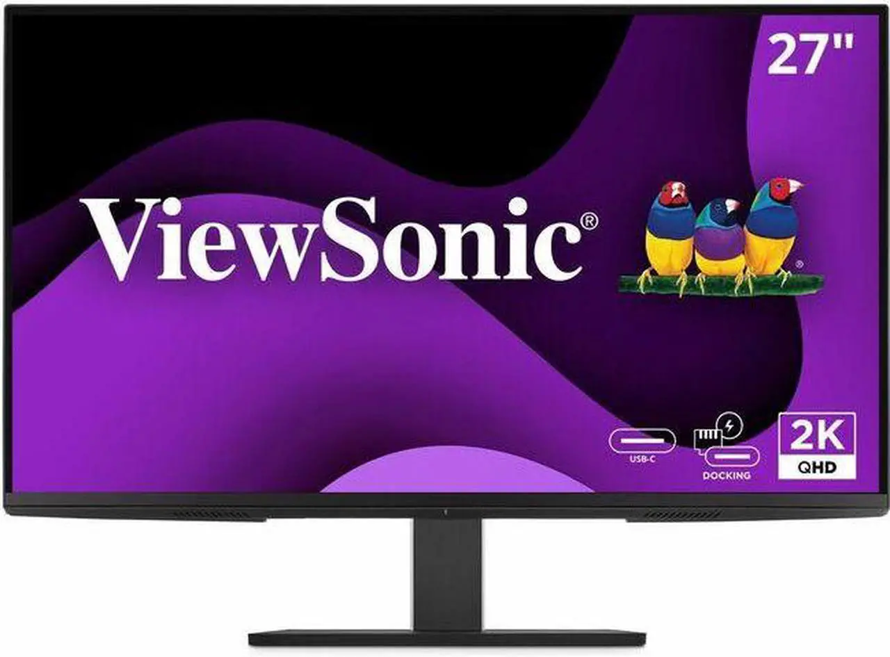 Alt view image 8 of 15 - ViewSonic VG2758-2K 27 Inch 1440p IPS Docking Monitor with Advanced Ergonomics, 100W USB C, 5-port USB Hub, HDMI, DisplayPort, and Daisy Chain for Home and Office