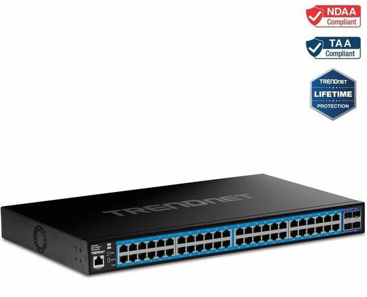 Alt view image 8 of 15 - TRENDnet TEG-3524S , 52-Port Gigabit Web Smart Switch with 10G SFP+ ports