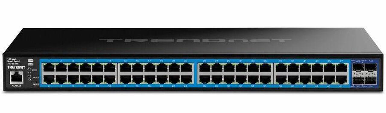 Alt view image 11 of 15 - TRENDnet TEG-3524S , 52-Port Gigabit Web Smart Switch with 10G SFP+ ports