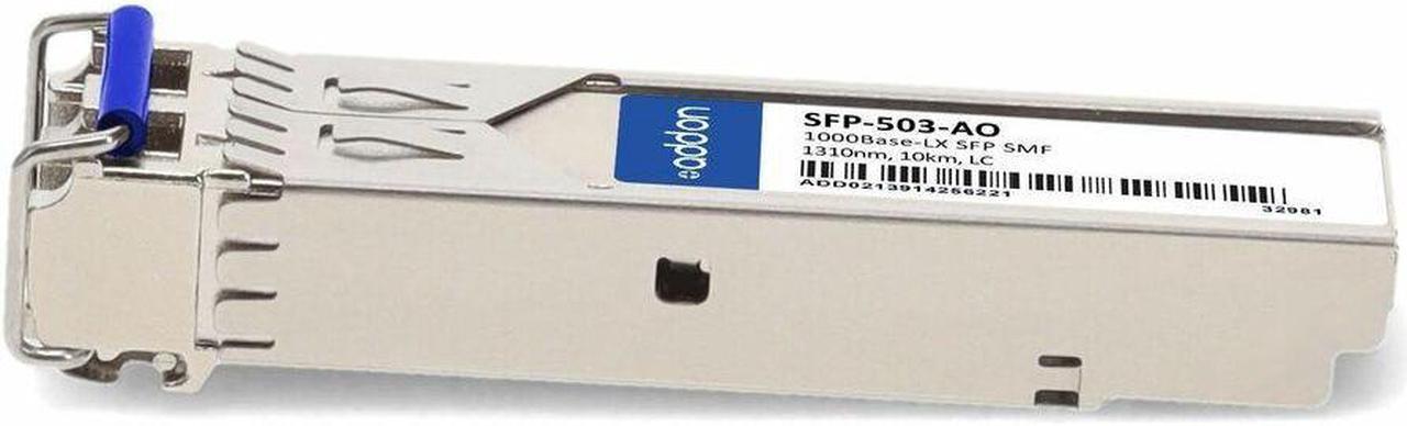 Alt view image 7 of 13 - AddOn Gigamon Systems SFP-503 Compatible TAA Compliant 1000Base-LX SFP Transceiver (SMF, 1310nm, 10km, LC)