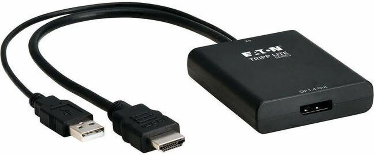 Main image of Eaton Tripp Lite Series 8K HDMI to DisplayPort Active Converter (M/F) with USB Power, 1 ft. (0.3 m)