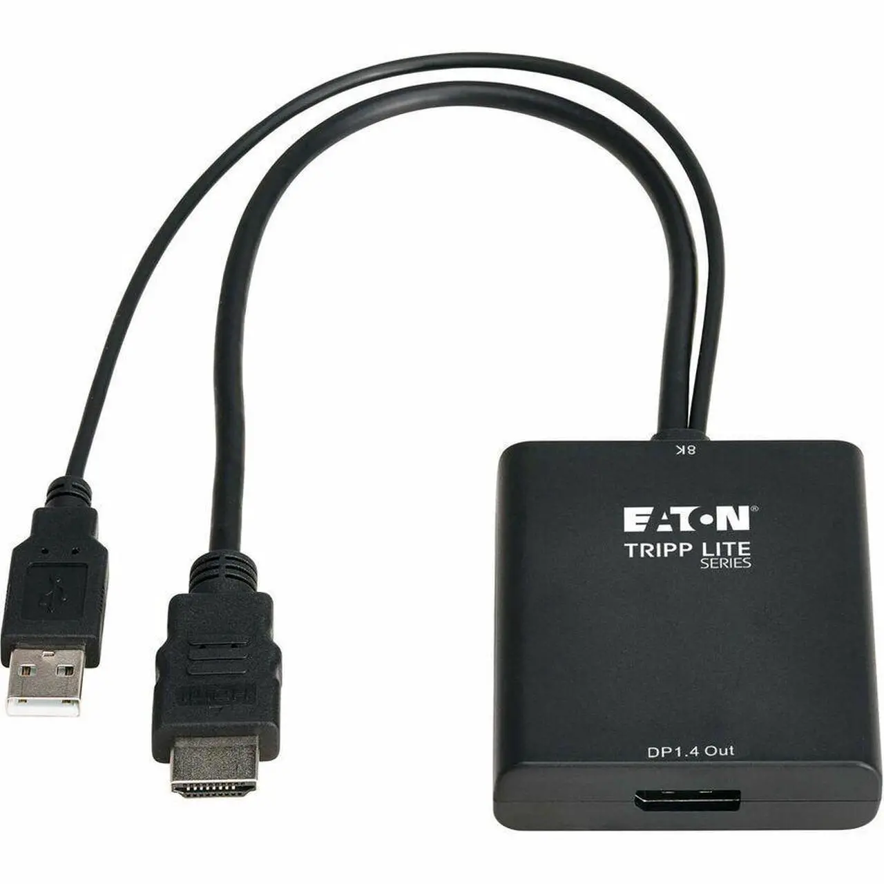 Alt view image 7 of 7 - Eaton Tripp Lite Series 8K HDMI to DisplayPort Active Converter (M/F) with USB Power, 1 ft. (0.3 m)