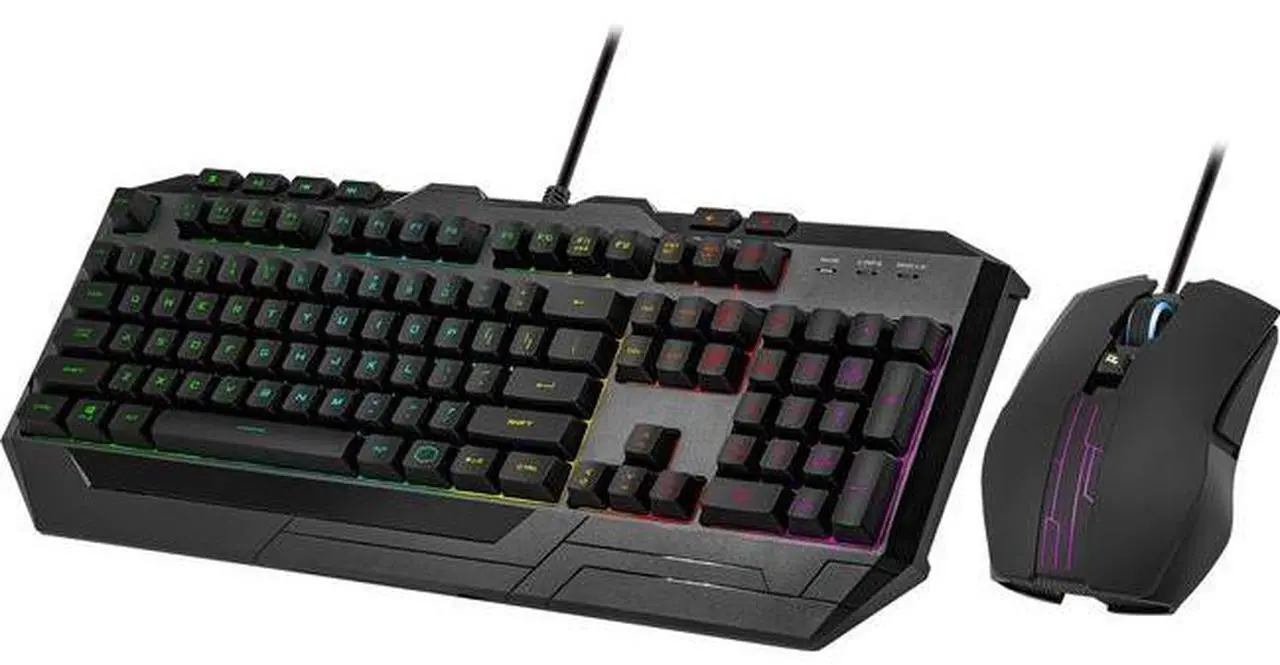 Main image of Cooler Master Devastator 3 RGB Gaming Combo - USB 1.1 Type A Membrane Cable Keyboard - Black - USB 2.0 Cable Mouse - Optical - 4800 dpi - Symmetrical - Compatible with PC