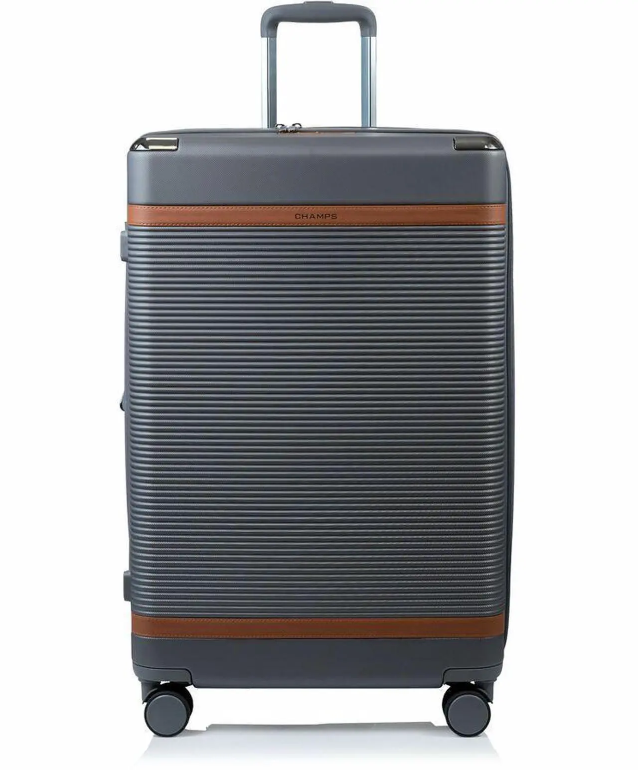 Alt view image 2 of 15 - CHAMPS Vintage III Collection 3-piece Hardside Luggage set Grey S1033GREY