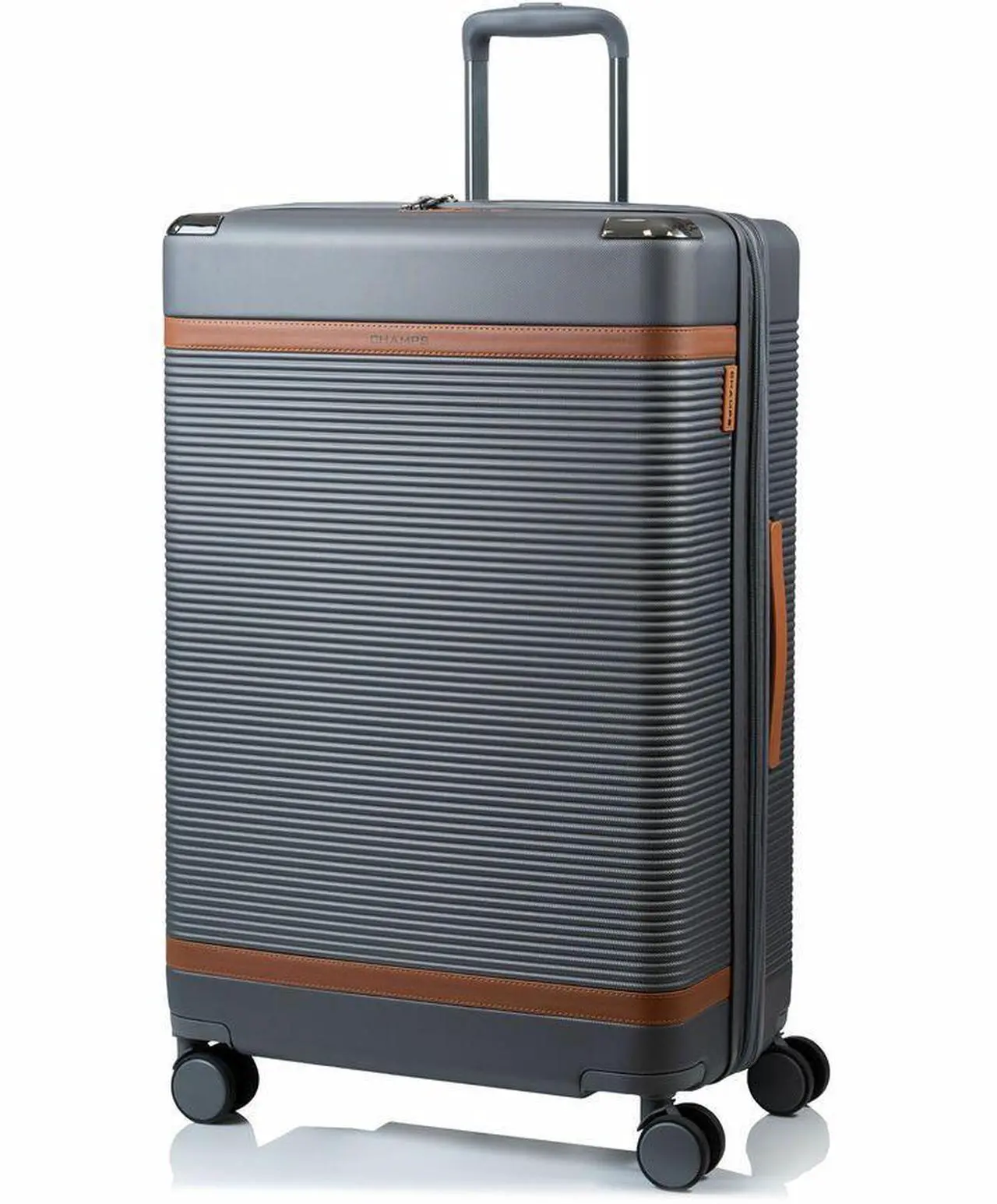 Alt view image 4 of 15 - CHAMPS Vintage III Collection 3-piece Hardside Luggage set Grey S1033GREY