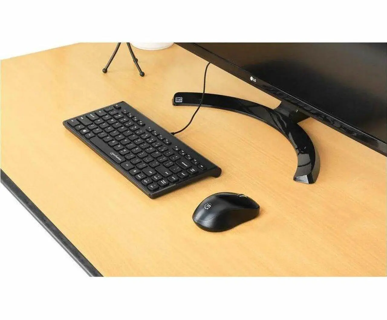Alt view image 6 of 8 - Manhattan Slim Wired USB Mini Keyboard - Cable Connectivity - USB Type A Interface - 82 Key(s) - Linux, ChromeOS, Windows 7, Windows 8.1, Windows 10, Windows 11 - Notebook, Desktop Computer - PC - ABS