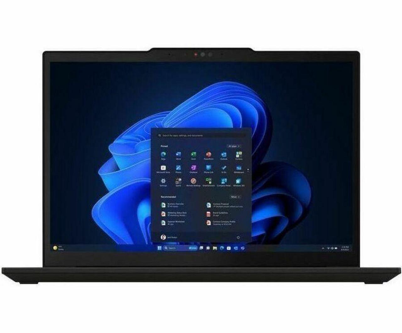 Alt view image 6 of 8 - Lenovo ThinkPad X13 Gen 5 21LU004BUS 13.3" Notebook - WUXGA - Intel Core Ultra 7 155U - Intel Evo Platform - 32 GB - 512 GB SSD - English Keyboard - Black - Intel Chip - 1920 x 1200 - Windows 11