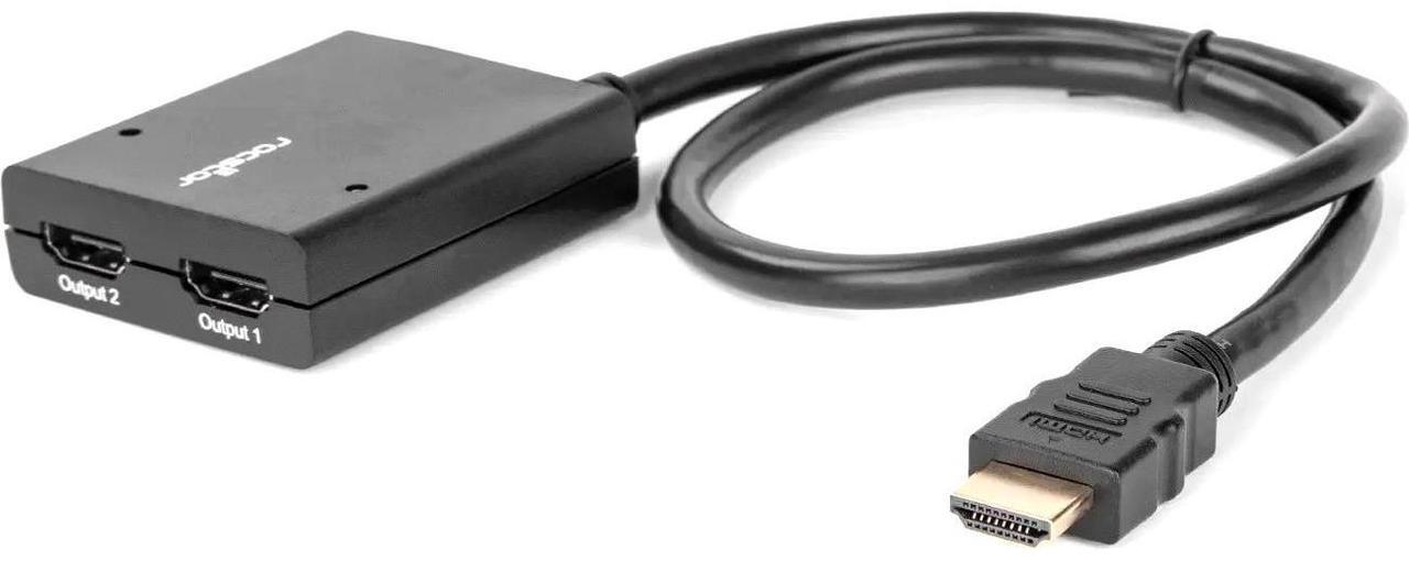 Alt view image 12 of 12 - Rocstor 2-Port HDMI Splitter with USB Power-4K Y10A235B1