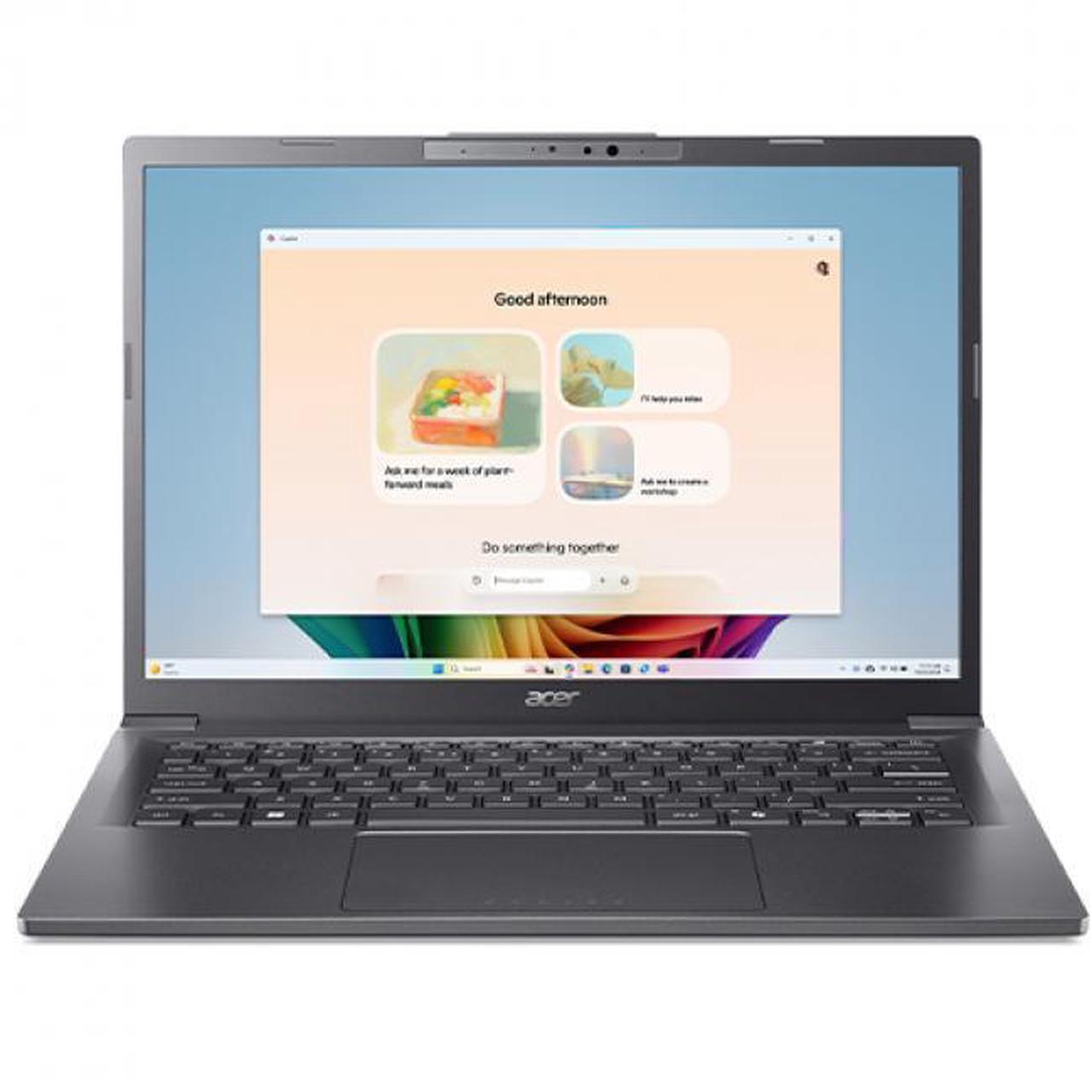 Main image of Acer Aspire 14" WUXGA Touchscreen AI Copilot+ PC Ultra 5-226V 16GB 512GB SSD Steel Gray