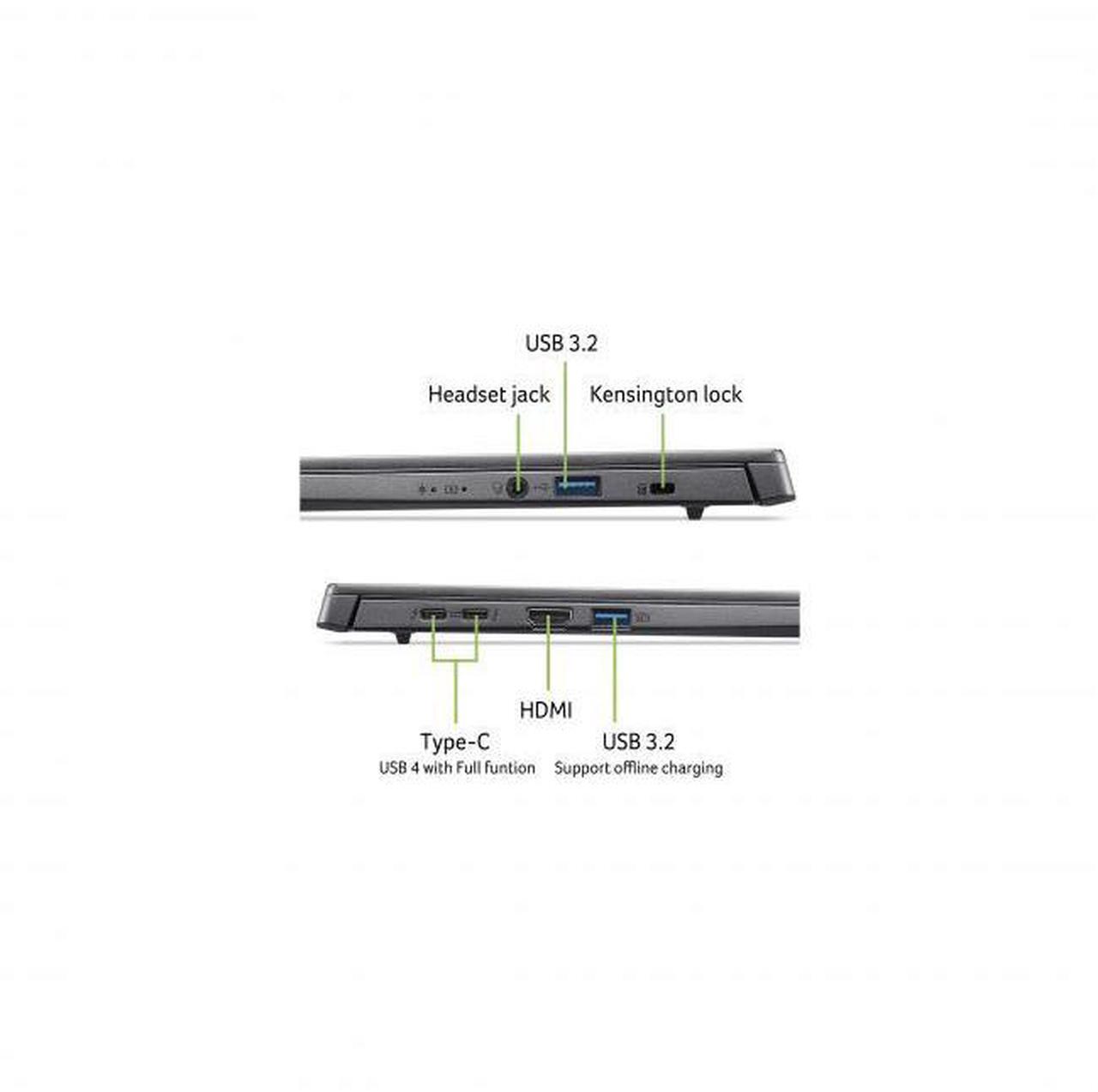 Alt view image 5 of 7 - Acer Aspire 14" WUXGA Touchscreen AI Copilot+ PC Ultra 5-226V 16GB 512GB SSD Steel Gray
