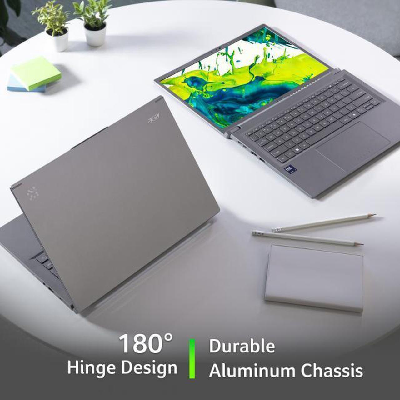 Alt view image 7 of 7 - Acer Aspire 14" WUXGA Touchscreen AI Copilot+ PC Ultra 5-226V 16GB 512GB SSD Steel Gray