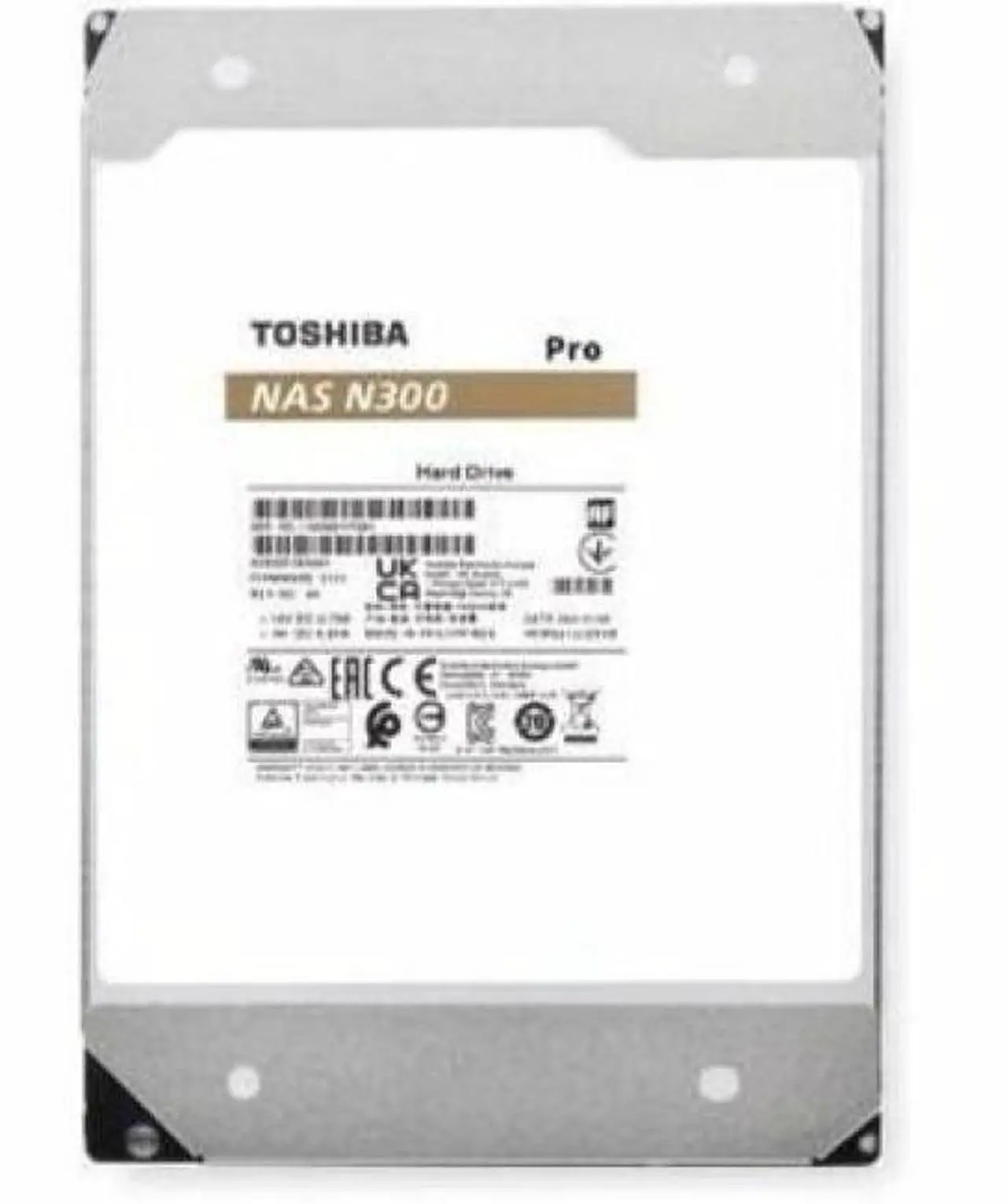Alt view image 2 of 3 - Toshiba N300 Pro 8 TB Hard Drive - 3.5" Internal - SATA (SATA/600) - NAS Device Supported - 7200rpm - 300 TB TBW - 281 MB/s Maximum Read Transfer Rate