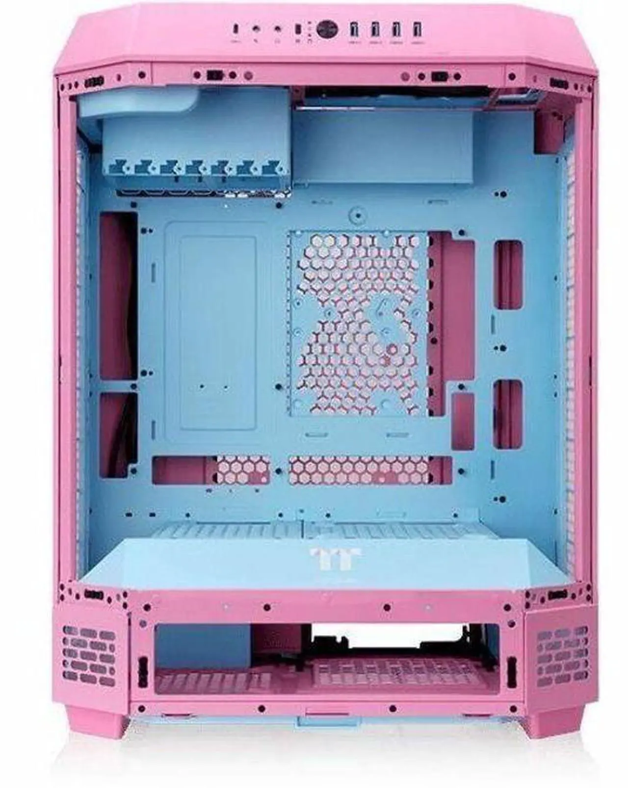 Alt view image 9 of 15 - Thermaltake The Tower 600 Bubble Pink Mid Tower Chassis CA1Z100MAWN00