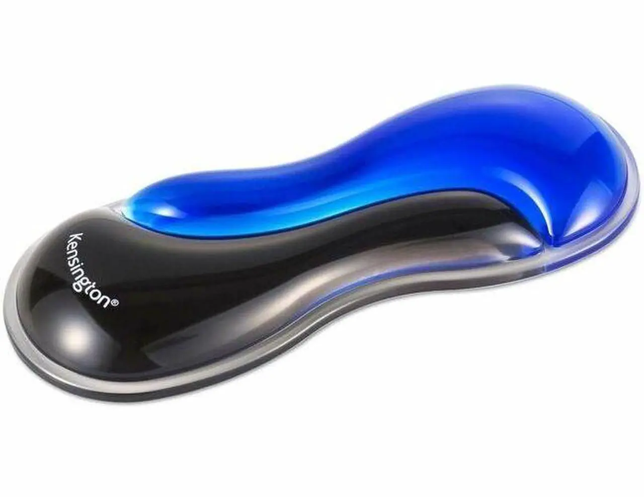 Main image of Kensington Slim Duo Gel Mouse/Trackball Wrist Rest - 0.87" x 7.56" x 2.83" Dimension - Black, Blue - Gel - Strain Resistant - Mouse - Retail - 1