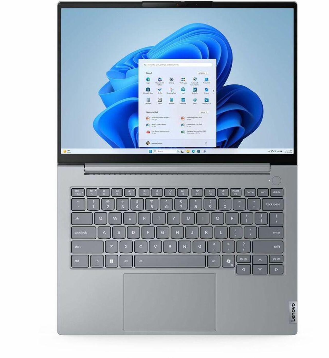 Alt view image 5 of 8 - Lenovo ThinkBook 14 G8 IRL 21SG000GUS 14" Notebook - WUXGA - Intel Core 5 210H - 16 GB - 512 GB SSD - English Keyboard - Arctic Gray - Intel Chip - 1920 x 1200 - Windows 11 Pro - Intel - In-plane