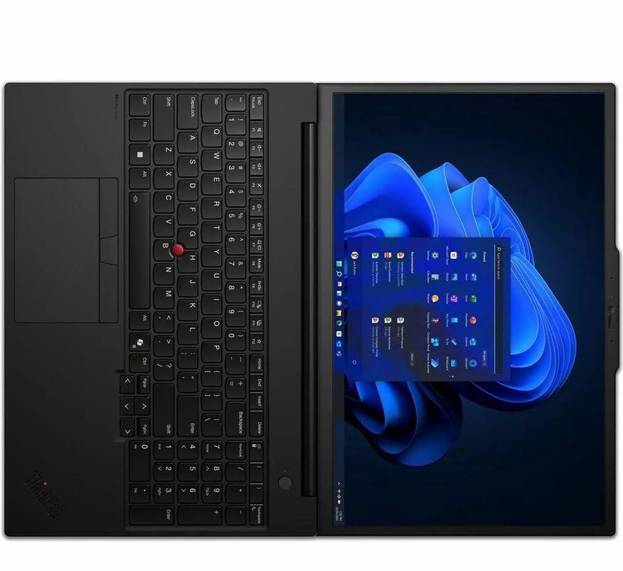 Alt view image 6 of 7 - Lenovo ThinkPad P16s Gen 3 21KS0022US 16" Notebook - WQUXGA - Intel Core Ultra 9 185H - vPro Technology - 64 GB - 1 TB SSD - English Keyboard - Black - Intel Chip - 3840 x 2400 - Windows 11 Pro -