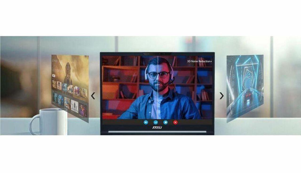 Alt view image 5 of 7 - MSI Stealth 14 AI Studio A1V Stealth 14 AI Studio A1VFG-068US 14" Gaming Notebook - Full HD Plus - Intel Core Ultra 7 155H - 16 GB - 1 TB SSD - Star Blue - Intel Chip - 1920 x 1200 - Windows 11 H
