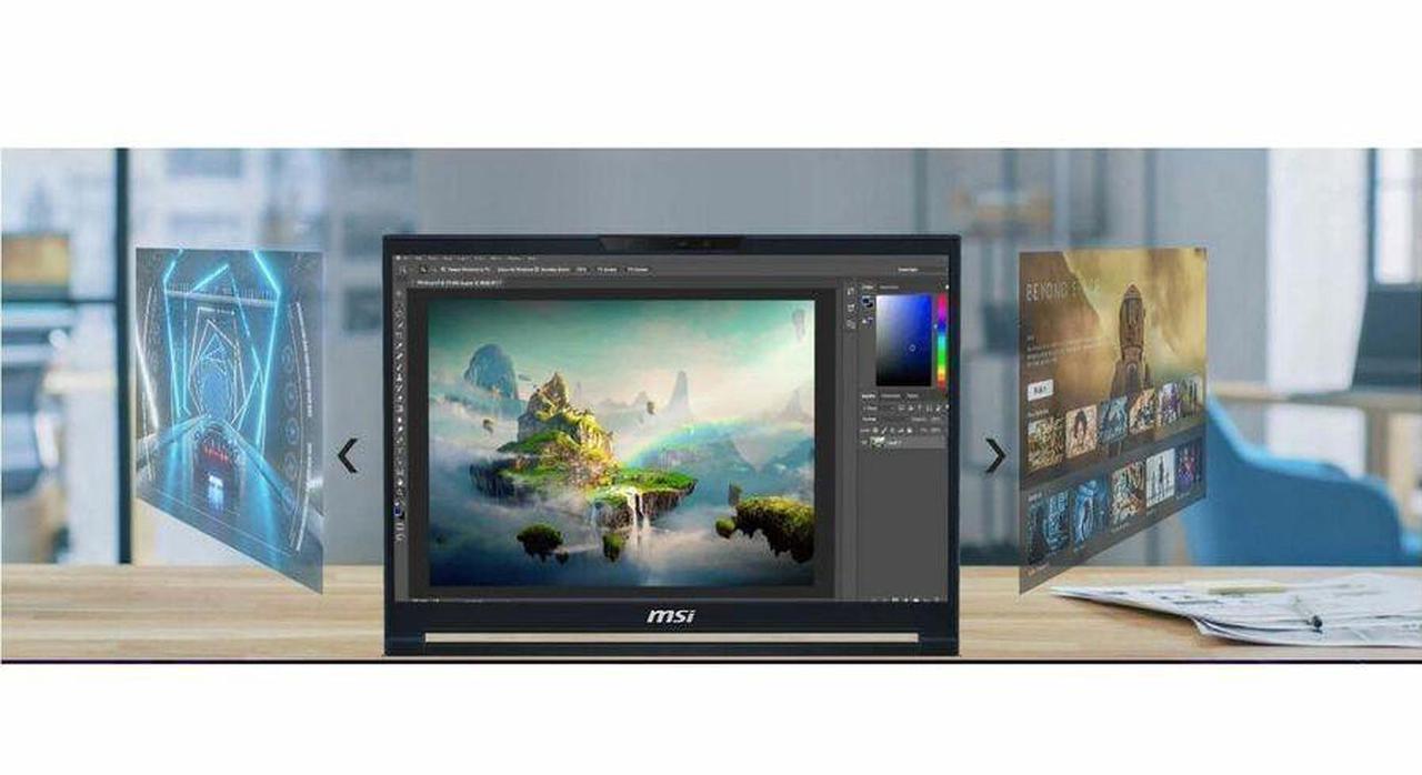 Alt view image 6 of 7 - MSI Stealth 14 AI Studio A1V Stealth 14 AI Studio A1VFG-068US 14" Gaming Notebook - Full HD Plus - Intel Core Ultra 7 155H - 16 GB - 1 TB SSD - Star Blue - Intel Chip - 1920 x 1200 - Windows 11 H