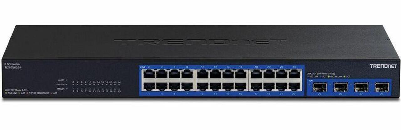 Alt view image 9 of 14 - TRENDnet  TEG-S50284 28-Port 2.5G Switch with 10G SFP+ Ports