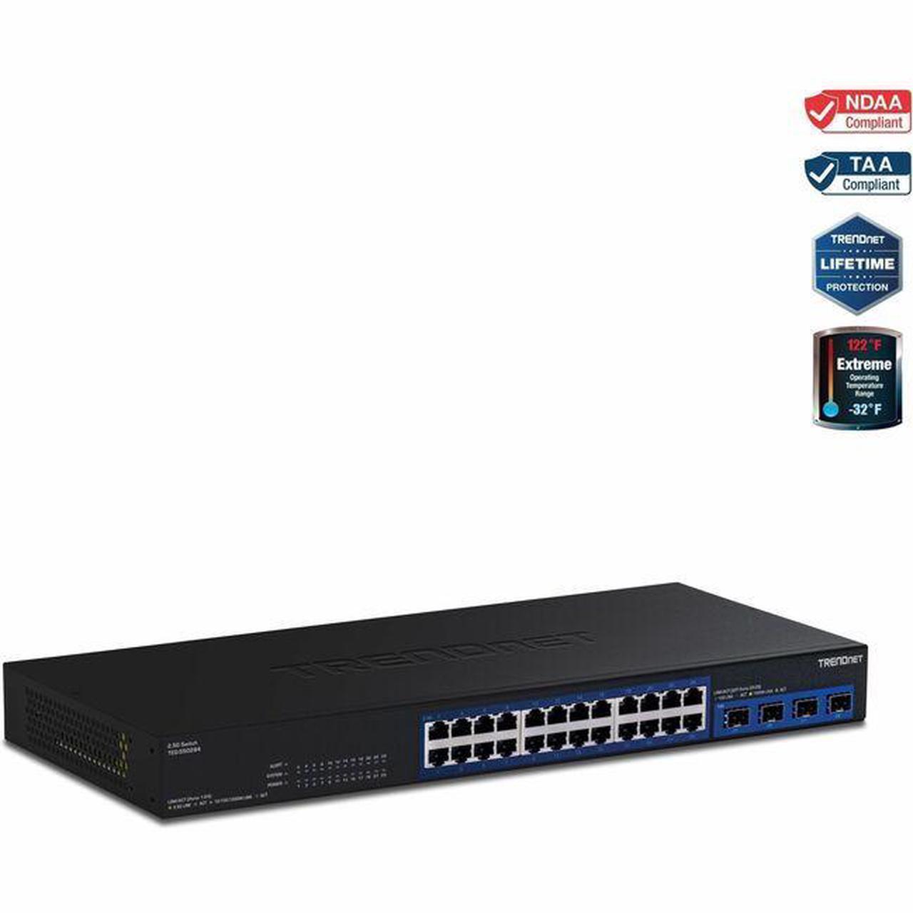 Alt view image 7 of 14 - TRENDnet  TEG-S50284 28-Port 2.5G Switch with 10G SFP+ Ports