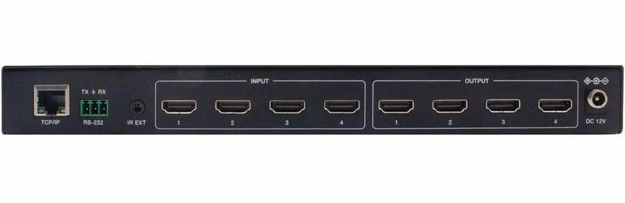 Alt view image 3 of 5 - Eaton Tripp Lite Series 4x4 HDMI Matrix Switch with Video Wall Controller - 4K 60 Hz, 4 HDMI Inputs, 4 HDMI Outputs, HDR, 4:4:4, Multi-Resolution Support - 3840 x 2160 - 4K, 4K UHD - 1080p4 x 4 - Disp
