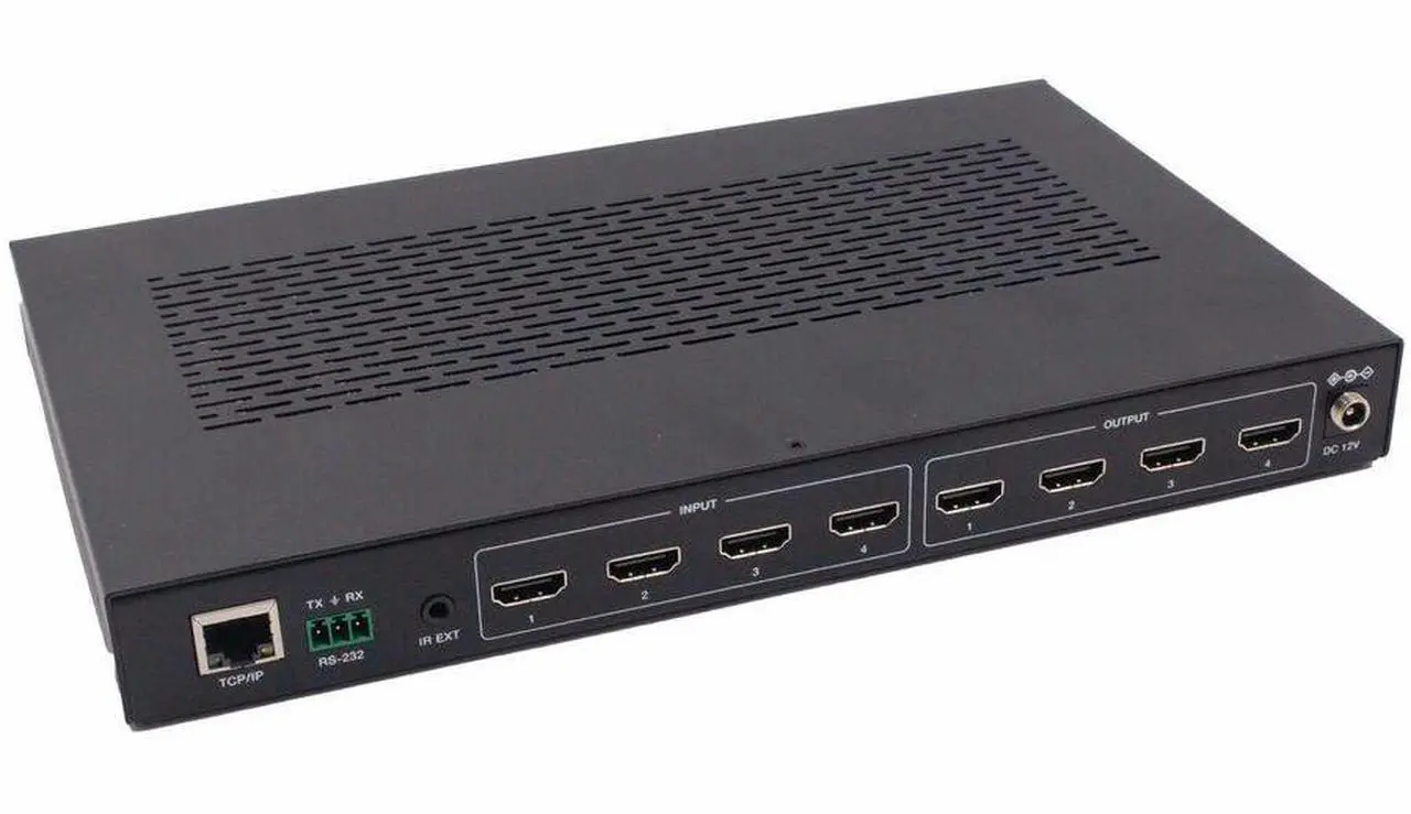 Alt view image 5 of 5 - Eaton Tripp Lite Series 4x4 HDMI Matrix Switch with Video Wall Controller - 4K 60 Hz, 4 HDMI Inputs, 4 HDMI Outputs, HDR, 4:4:4, Multi-Resolution Support - 3840 x 2160 - 4K, 4K UHD - 1080p4 x 4 - Disp