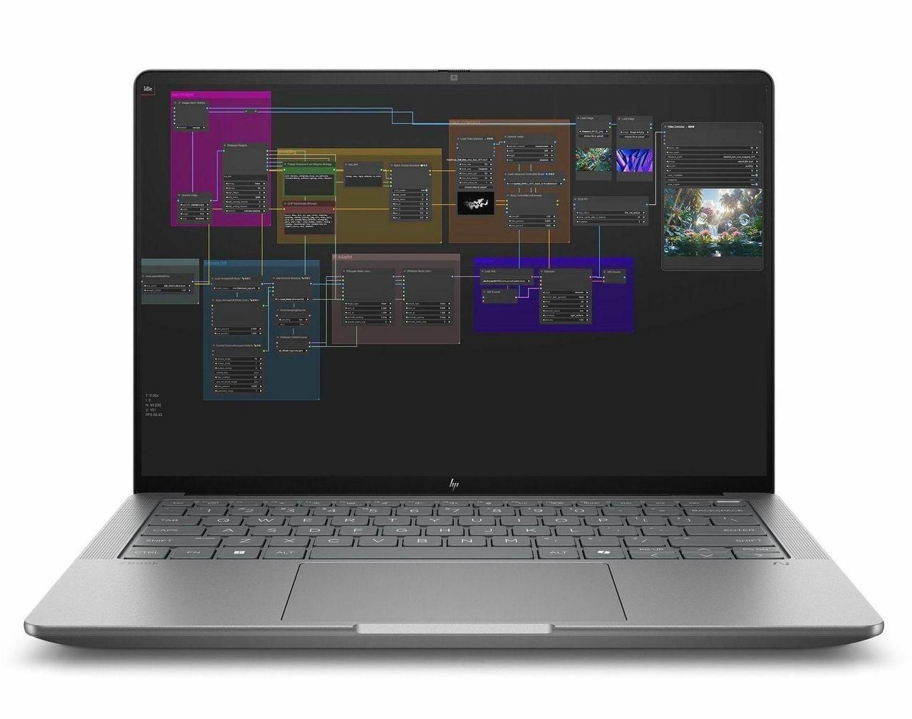 Alt view image 2 of 7 - HP ZBook Ultra G1a 14" Touchscreen Mobile Workstation - 2.8K - AMD Ryzen AI MAX PRO 380 - 16 GB - 1 TB SSD - English Keyboard - Meteor Silver - AMD Chip - 2880 x 1800 - Windows 11 Pro - AMD Radeo