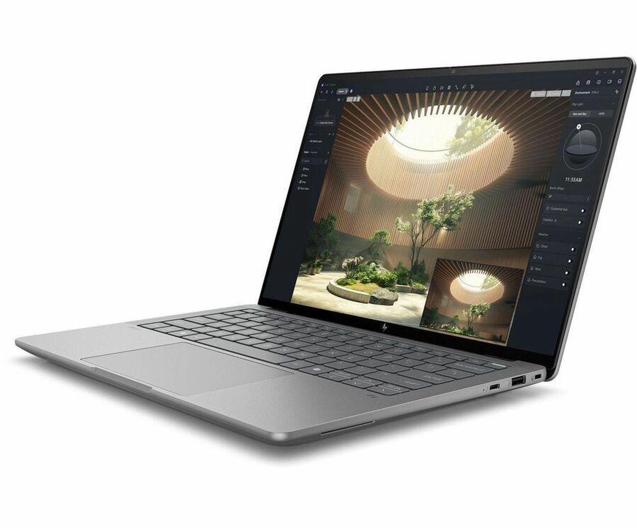 Alt view image 3 of 7 - HP ZBook Ultra G1a 14" Touchscreen Mobile Workstation - 2.8K - AMD Ryzen AI MAX PRO 380 - 16 GB - 1 TB SSD - English Keyboard - Meteor Silver - AMD Chip - 2880 x 1800 - Windows 11 Pro - AMD Radeo