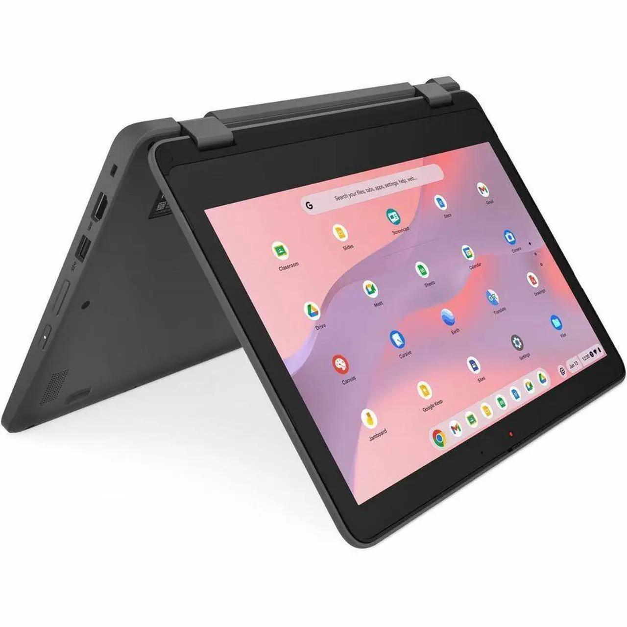Alt view image 4 of 8 - Lenovo 300e Yoga Chromebook Gen 4 11.6" Touch Screen MediaTek Kompanio 528 Mali G52 4GB Memory 32 GB SSD Chrome OS 82W2002HUS