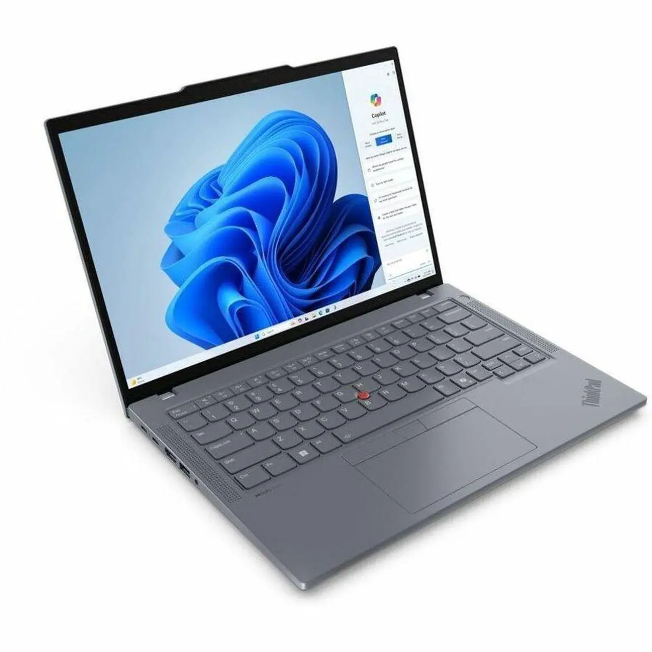 Alt view image 2 of 8 - Lenovo ThinkPad T14 Gen 5 21MC0051US 14" Touchscreen Notebook - WUXGA - AMD Ryzen 5 PRO 8540U - 32 GB - 512 GB SSD - English Keyboard - Gray - AMD Chip - 1920 x 1200 - Windows 11 Pro - AMD Radeon