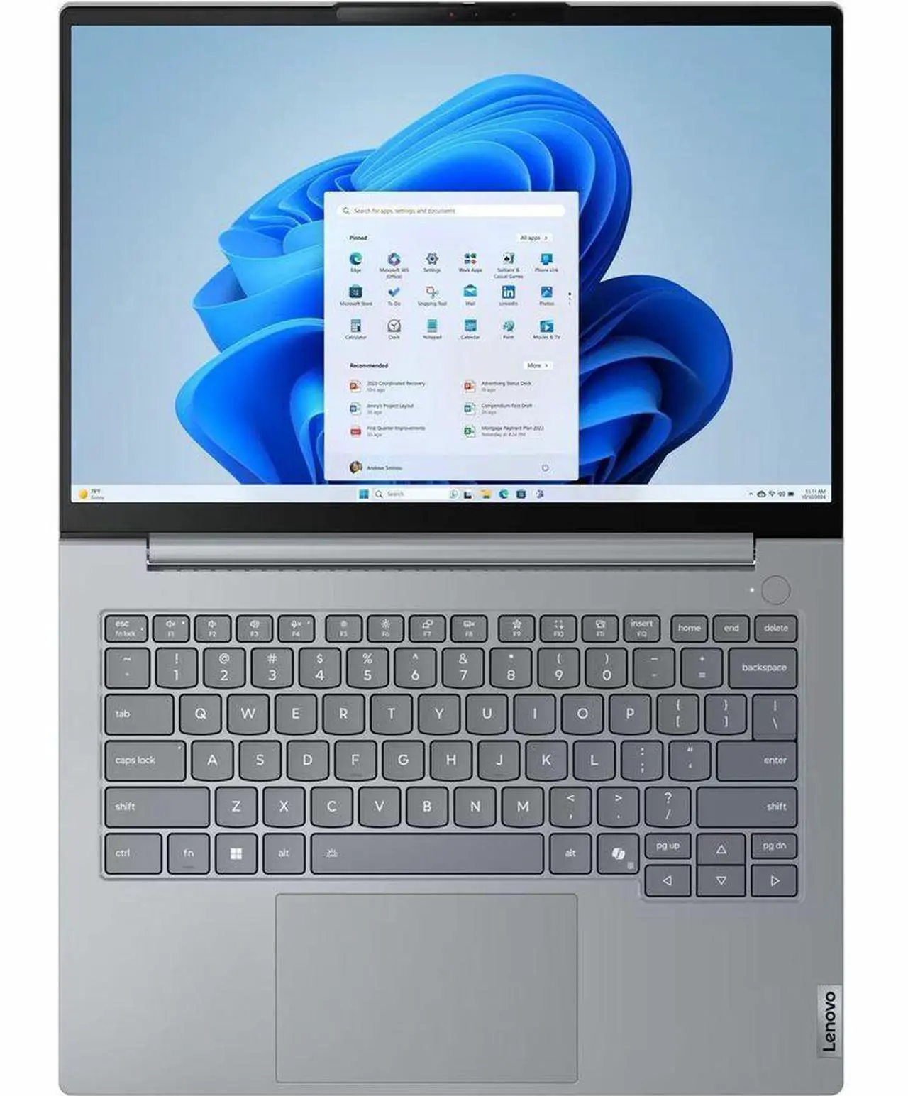 Alt view image 7 of 8 - Lenovo ThinkBook 14 G8 IRL 21SG000JUS 14" Touchscreen Notebook - WUXGA - Intel Core 5 210H - 16 GB - 512 GB SSD - English Keyboard - Arctic Gray - Intel Chip - 1920 x 1200 - Windows 11 Pro - Inte