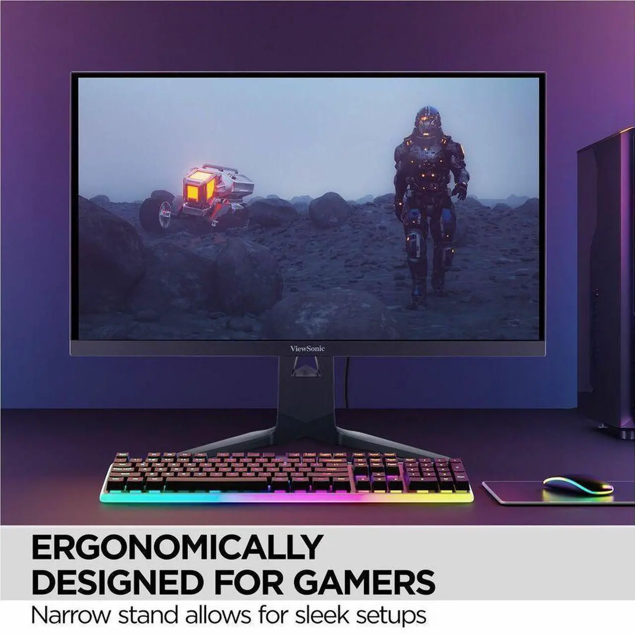 Alt view image 10 of 20 - ViewSonic XG275D-4K 27 Inch 4K UHD Gaming Monitor with 320Hz, 0.5ms Response Time, AMD FreeSync Premium, Advanced Ergonomics, HDMI, DisplayPort, and 65W USB-C