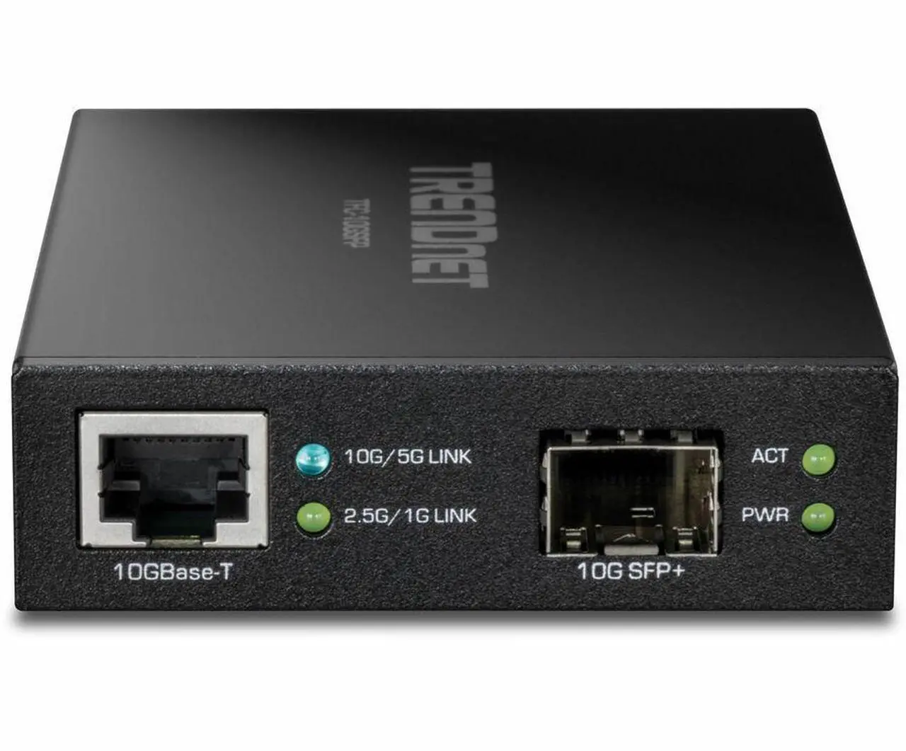 Alt view image 10 of 14 - TRENDnet 10GBASE-T to SFP+ Fiber Media Converter, TFC-10GSFP, 1 x 10G RJ-45 Port, 1 x 10Gbps SFP+ Slot, SFP+ to 10G RJ-45, Power Adapter Included