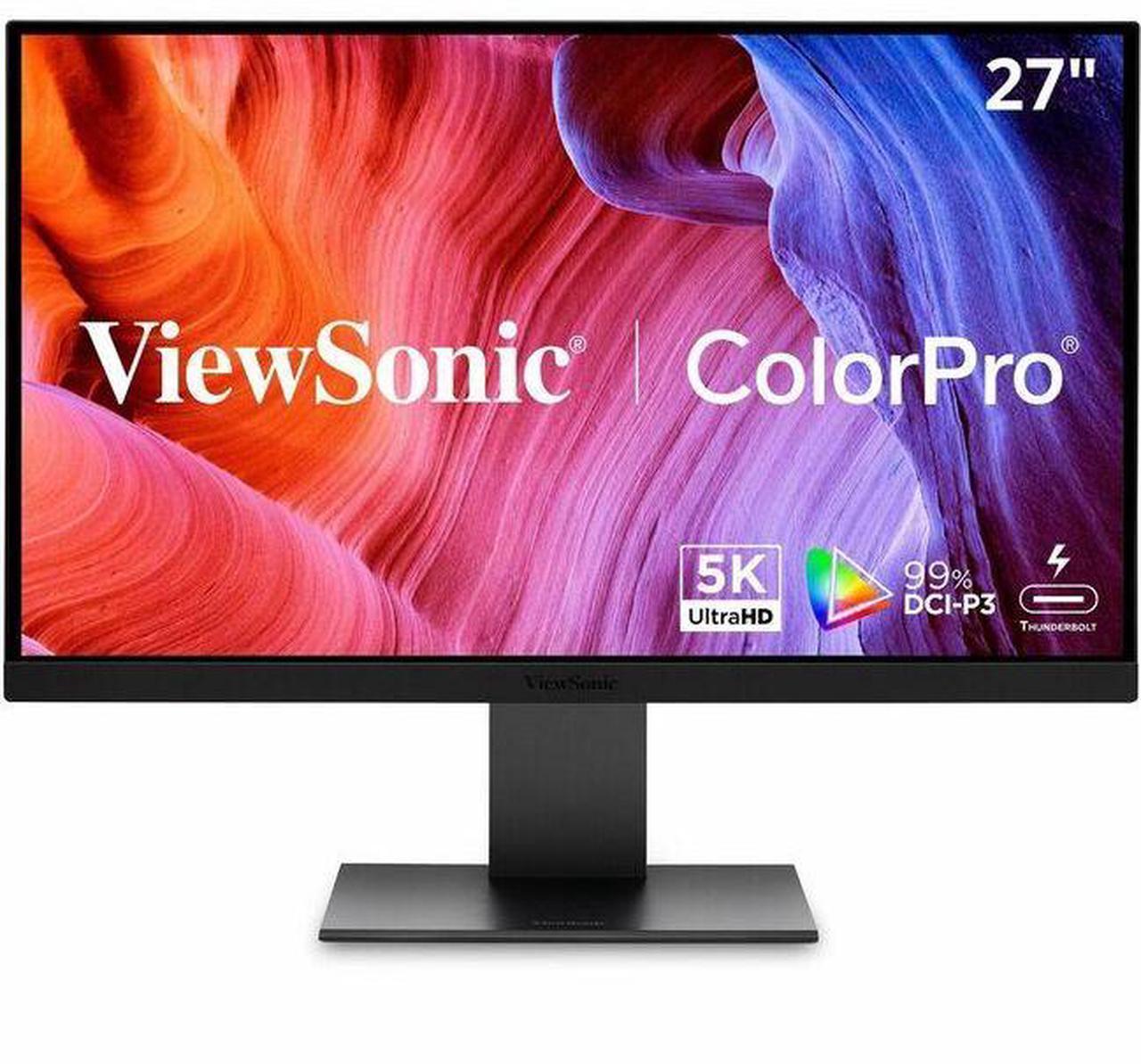 Alt view image 8 of 14 - ViewSonic VP2788-5K 27" 5K Mac-Ready Monitor with 100% sRGB, 99% DCI-P3, Pantone Validated, Advanced Ergonomics, Thunderbolt 4, USB Hub, HDMI, and DP for Home and Office