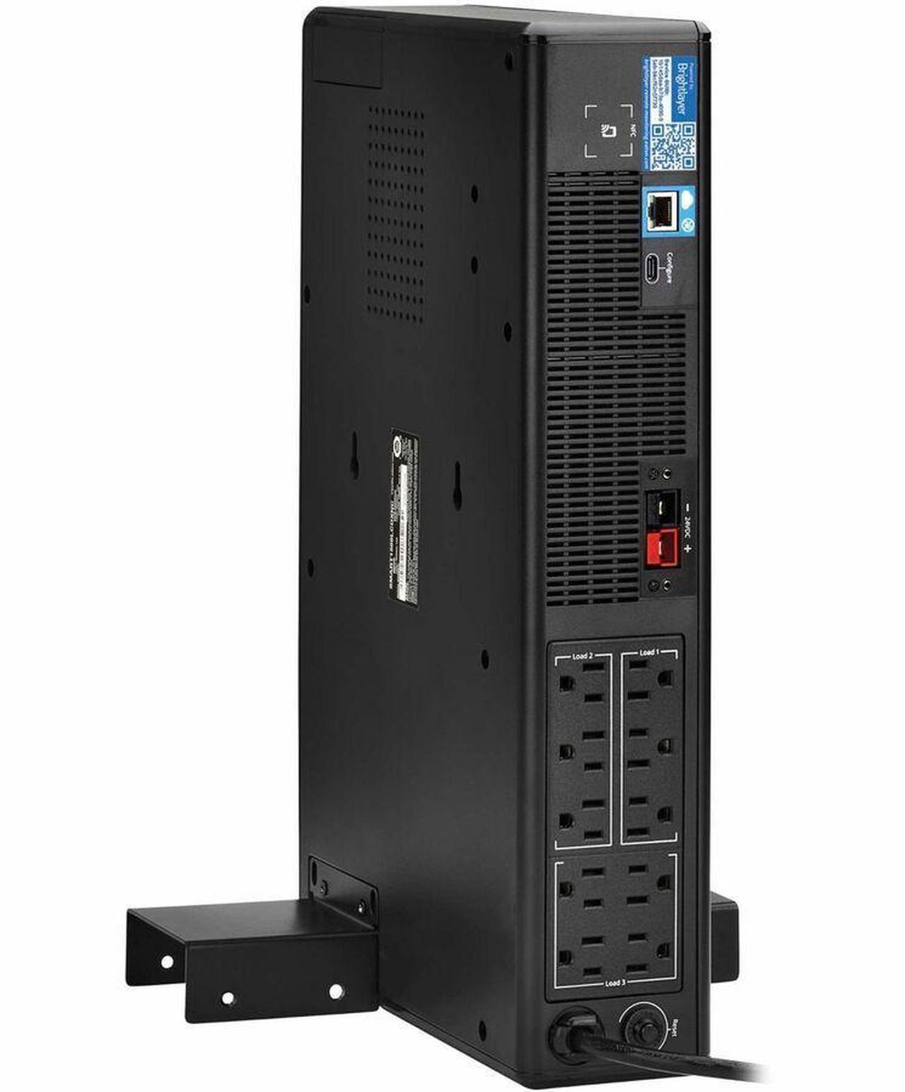 Alt view image 7 of 7 - Eaton Tripp Lite Series 1440VA 1050W 120V Line-Interactive Cloud-Connected UPS with Remote Monitoring - 10 NEMA 5-15R Outlets (Surge and Battery Backup), Extended Run, LCD, 5-15P Plug, 2U Rack/Tower -